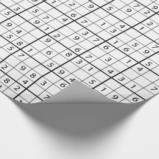 Sudoku-patroon Cadeaupapier (Hoek)