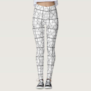 Sudoku-patroon Leggings
