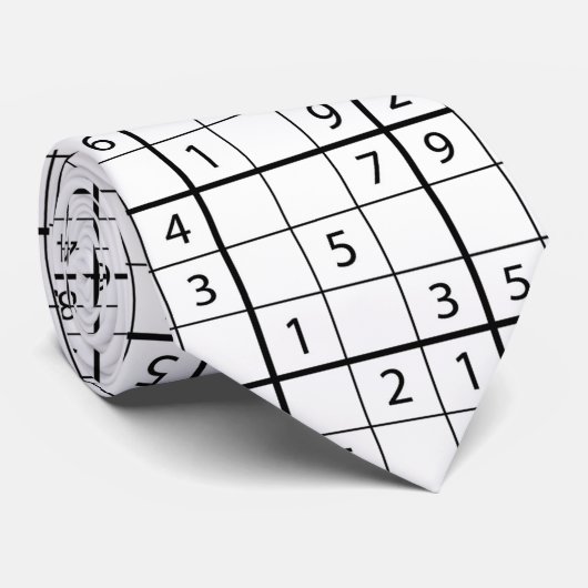 Sudoku-patroon Stropdas (Opgerold)