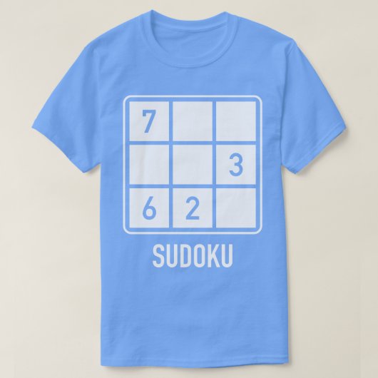 Sudoku puzzel 1 t-shirt (Design voorkant)