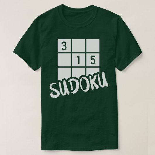 Sudoku puzzel 2 t-shirt (Design voorkant)