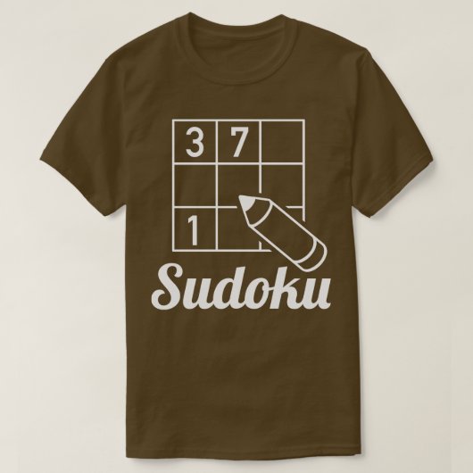 Sudoku puzzel 4 t-shirt (Design voorkant)