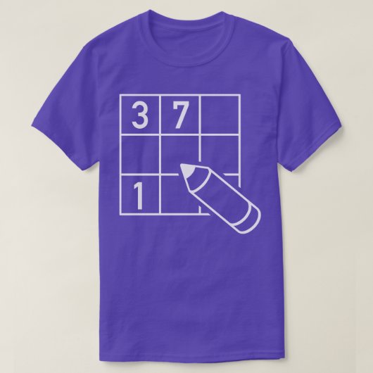Sudoku puzzel 5 t-shirt (Design voorkant)