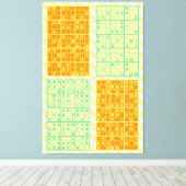 Sudoku Puzzels Canvas Afdruk (Insitu (Houten vloer))