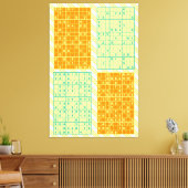 Sudoku Puzzels Canvas Afdruk (Insitu (Woonkamer))