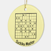Sudoku Puzzels Design Ornament (Links)