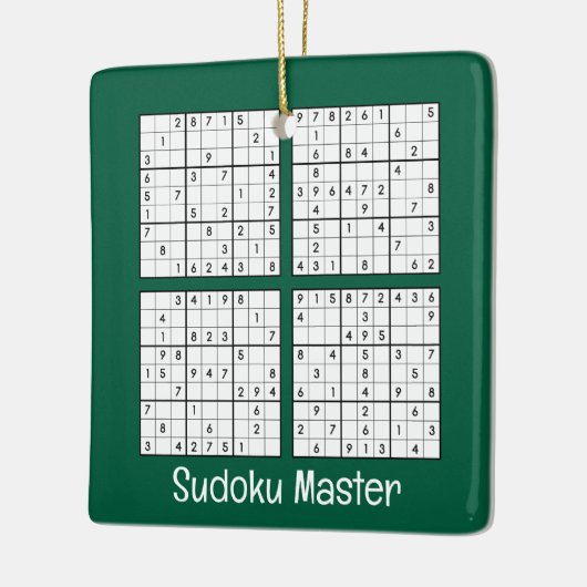 Sudoku Puzzels Design Ornament (Links)