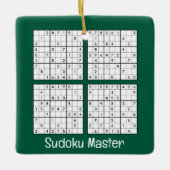 Sudoku Puzzels Design Ornament (Voorkant)