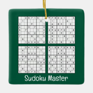 Sudoku Puzzels Design Ornament