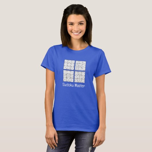 Sudoku Puzzels Ontwerp T-shirt (Voorkant volledig)
