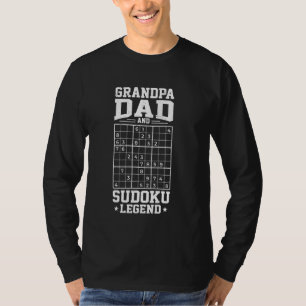 Sudoku puzzels voor Sudoku Opa T-shirt
