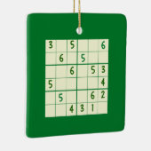 Sudoku Puzzle 6x6 keramisch siermiddel Keramisch Ornament (Rechts)