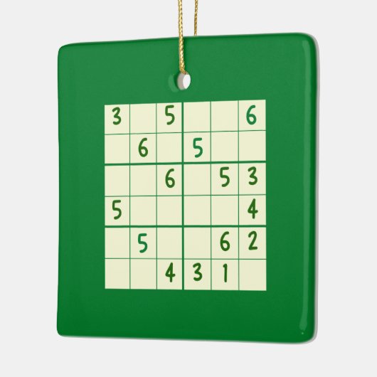 Sudoku Puzzle 6x6 keramisch siermiddel Keramisch Ornament (Links)