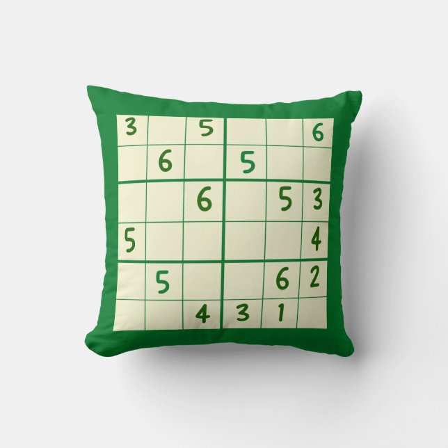 Sudoku Puzzle 6x6 Sierkussen (Voorkant)