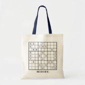 SUDOKU PUZZLE BAG TOTE BAG (Voorkant)