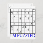 Sudoku Puzzle Briefkaart (Voorkant / Achterkant)