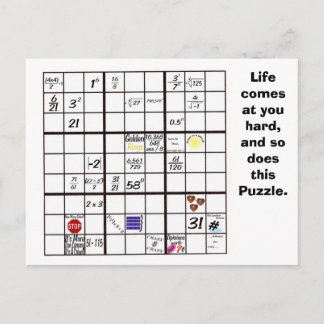 Sudoku Puzzle Cards Briefkaart