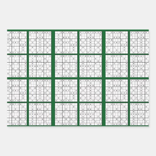 Sudoku Puzzle Design inpakpapier (Voorkant 3)