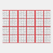 Sudoku Puzzle Design inpakpapier (Voorkant 2)