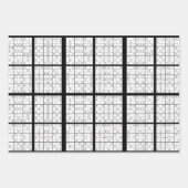 Sudoku Puzzle Design inpakpapier (Voorkant)
