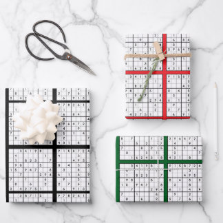 Sudoku Puzzle Design inpakpapier