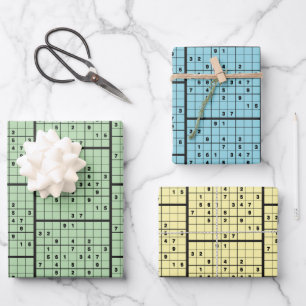 Sudoku Puzzle Design inpakpapier