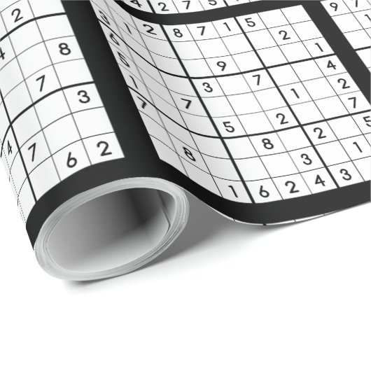 Sudoku Puzzle Design inpakpapier (Rol Hoek)