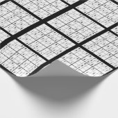 Sudoku Puzzle Design inpakpapier (Hoek)
