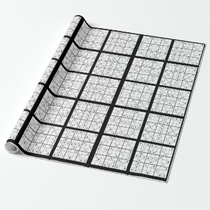 Sudoku Puzzle Design inpakpapier