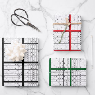 Sudoku Puzzle Design inpakpapier Vel