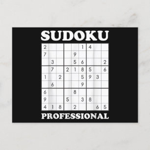 Sudoku Puzzle Game Lover Graphic Briefkaart