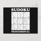 Sudoku Puzzle Game Lover Graphic Briefkaart (Voorkant)