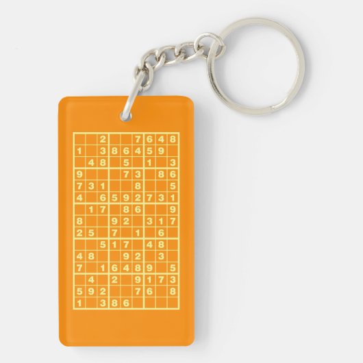 Sudoku Puzzle Sleutelhanger (achterkant)