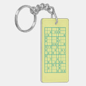 Sudoku Puzzle Sleutelhanger (Voorkant Links)