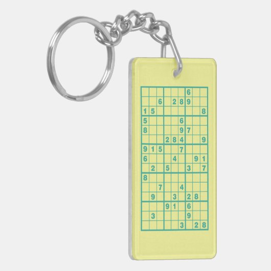 Sudoku Puzzle Sleutelhanger (Voorkant Links)