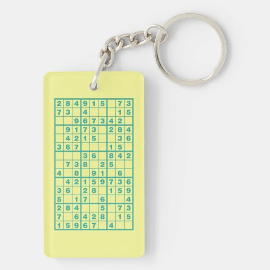 Sudoku Puzzle Sleutelhanger (achterkant)