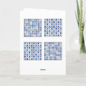 Sudoku Puzzles Birthday Card Kaart (Achterkant)