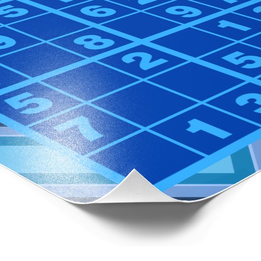 Sudoku Puzzles Foto Afdruk (Hoek)
