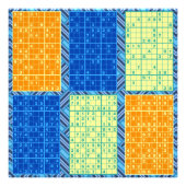 Sudoku Puzzles Foto Afdruk (Voorkant)