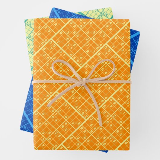 Sudoku Puzzles Inpakpapier Vel (In situ)