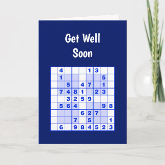 Sudoku Puzzles krijgen een welkomstkaart Kaart