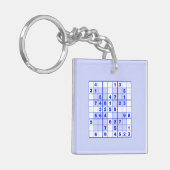 Sudoku Puzzles Sleutelhanger (Voorkant Links)