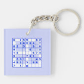 Sudoku Puzzles Sleutelhanger (Achterkant)