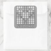 SUDOKU-stickers Vierkante Sticker (Tas)
