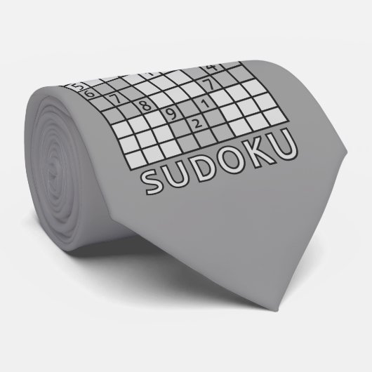 SUDOKU stropdas (Opgerold)