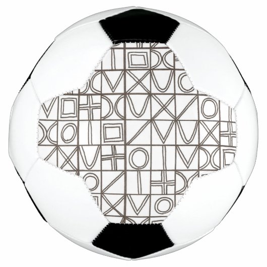 Sudoku Two-Black And White Abstract Art Voetbal (Voorkant)