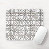 Sudoku Two-Black And White Modern Geometric Muismat (Met muis)