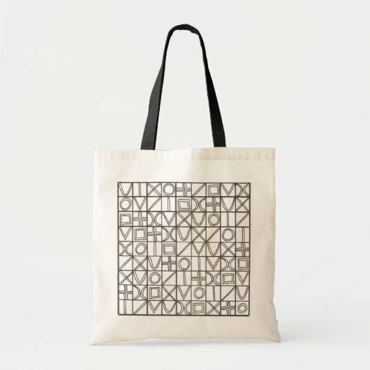 Sudoku Two-Modern Minimalist Geometric Tote Bag (Voorkant)