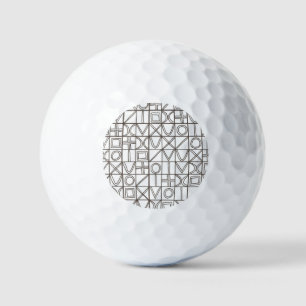 Sudoku Two-Zwart En Wit Moderne Geometrische Golfballen