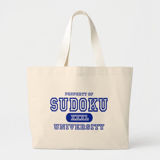 Sudoku University Grote Tote Bag (Voorkant)